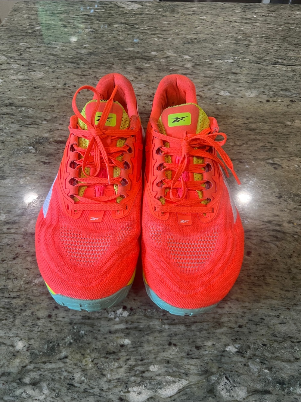 Reebok Nano X2 Training Shoes Orange Flare Acid Yellow size 10w